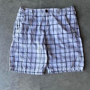 vintage y2k 00s american eagle plaid surf shorts